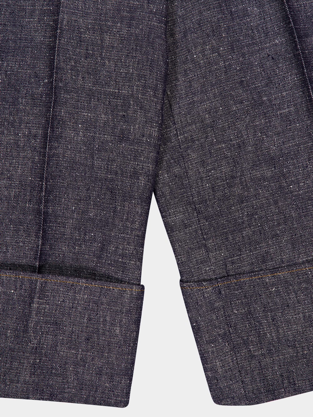 Denim Blue Cropped Palazzo Pants - Image 8