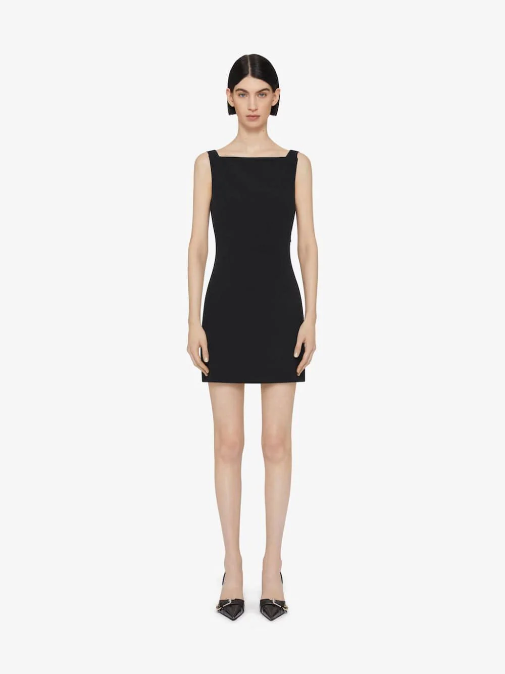 Satin Back Crepe Dress