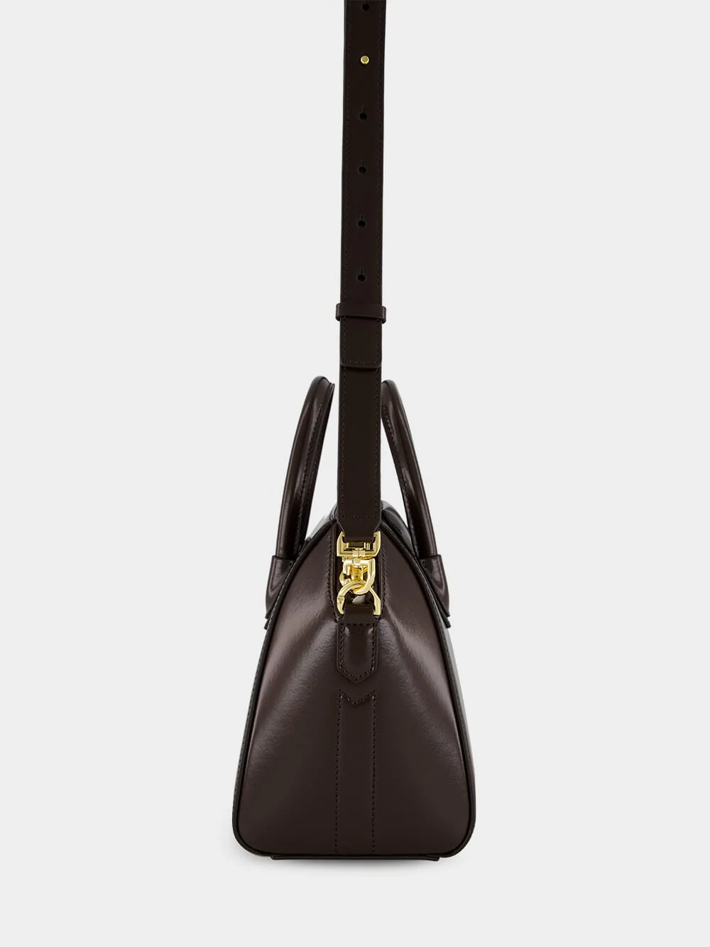 Ebony Brown Mini Antigona in Box Leather - Image 4