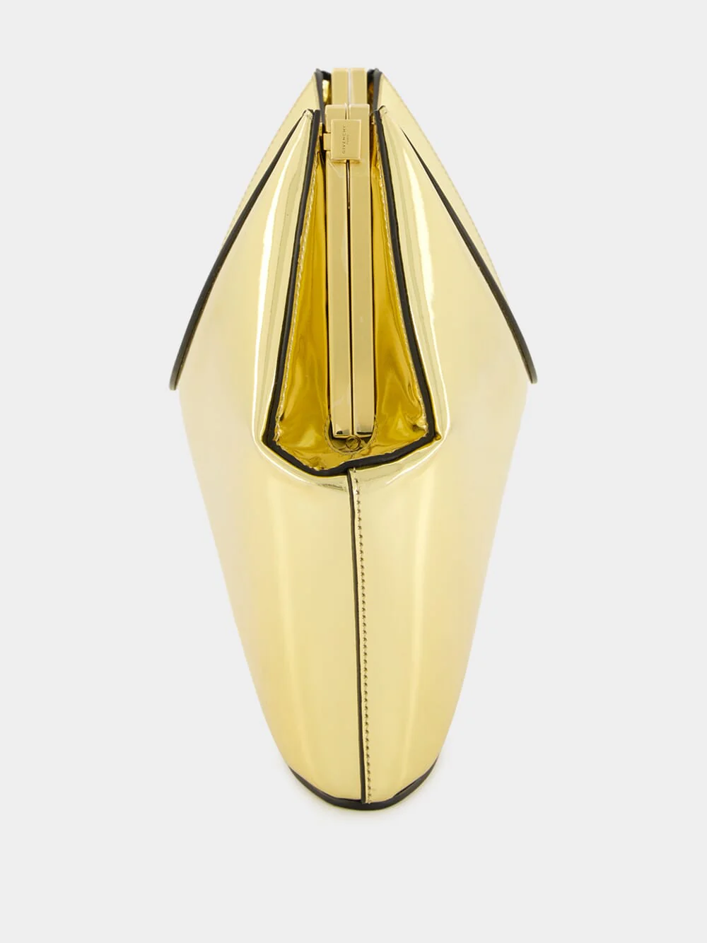 Golden Mirror Effect Facet Clutch - Image 4