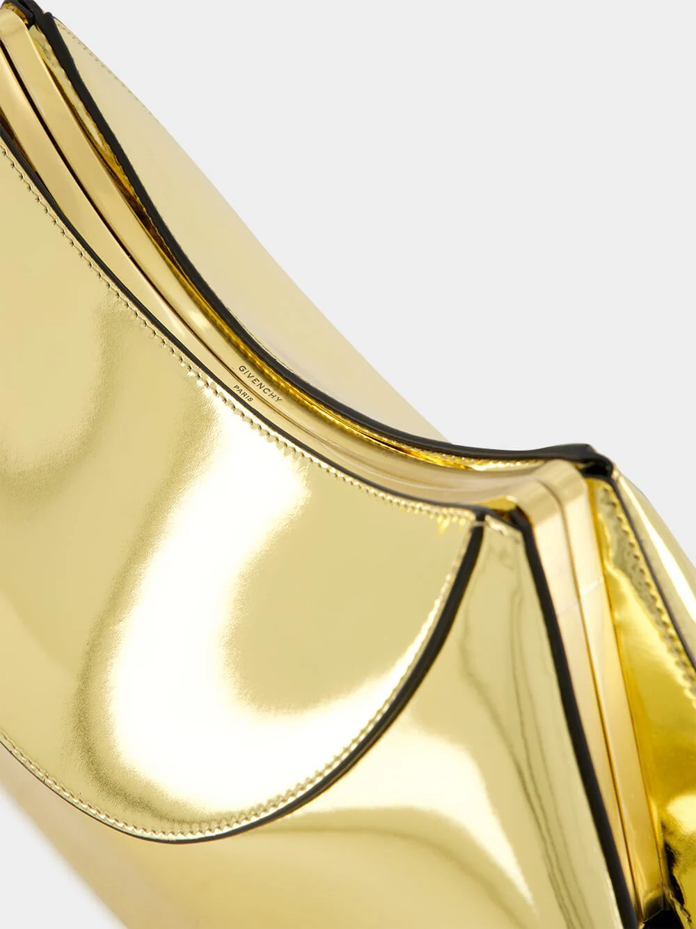 Golden Mirror Effect Facet Clutch - Image 6