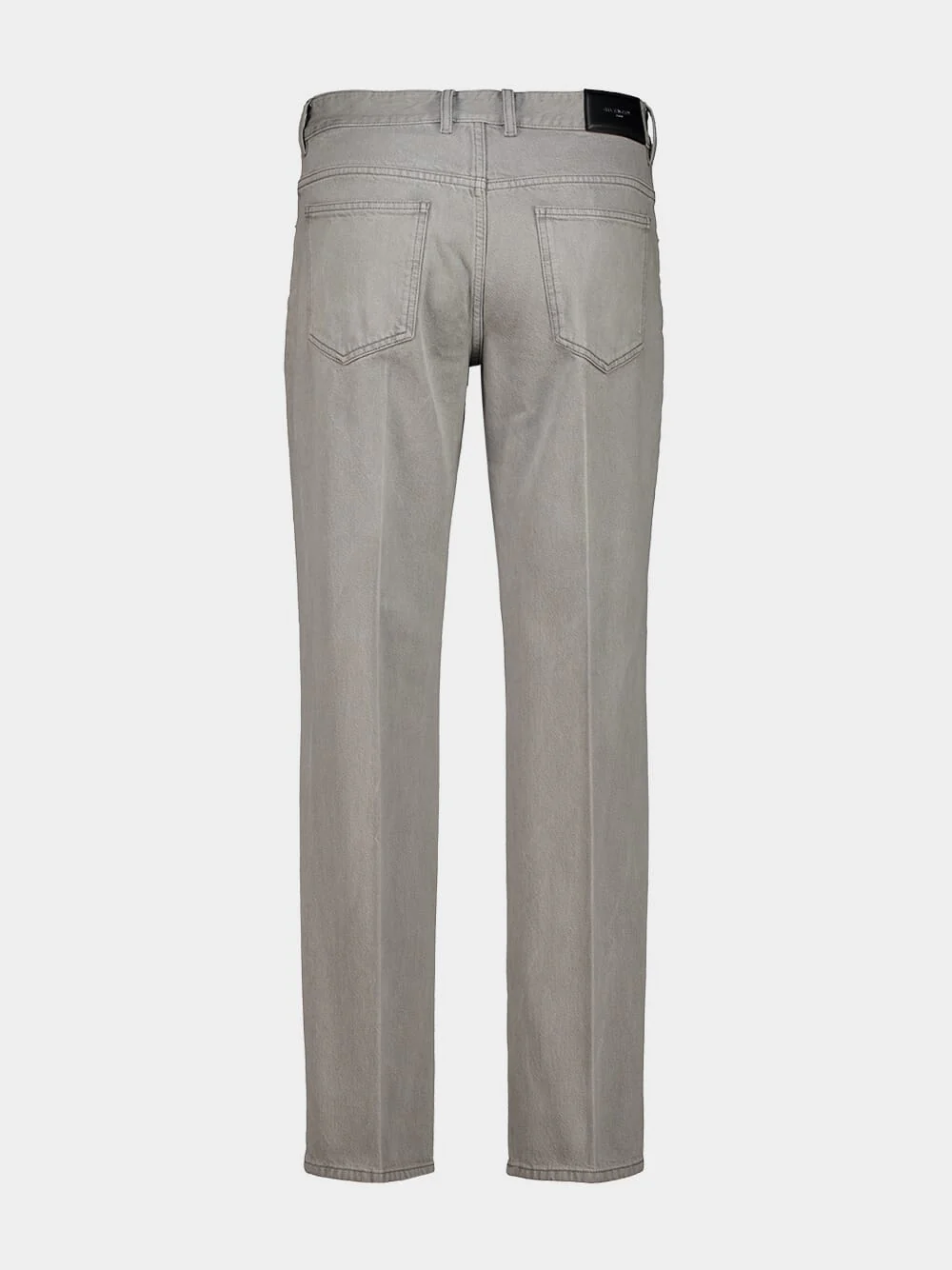 Cloud Grey Straight Fit Cotton Jeans - Image 4