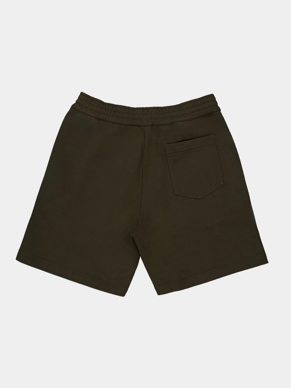 Khaki Green Logo Cotton Shorts - Image 6