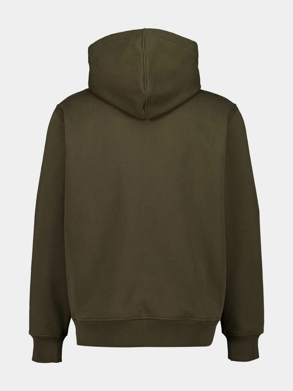 Khaki Zipped Sweatshirt in Fleece - Image 2