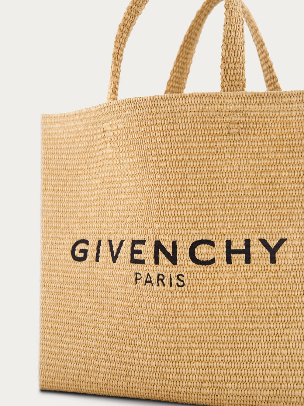 Large G-Tote Raffia Bag - Image 4