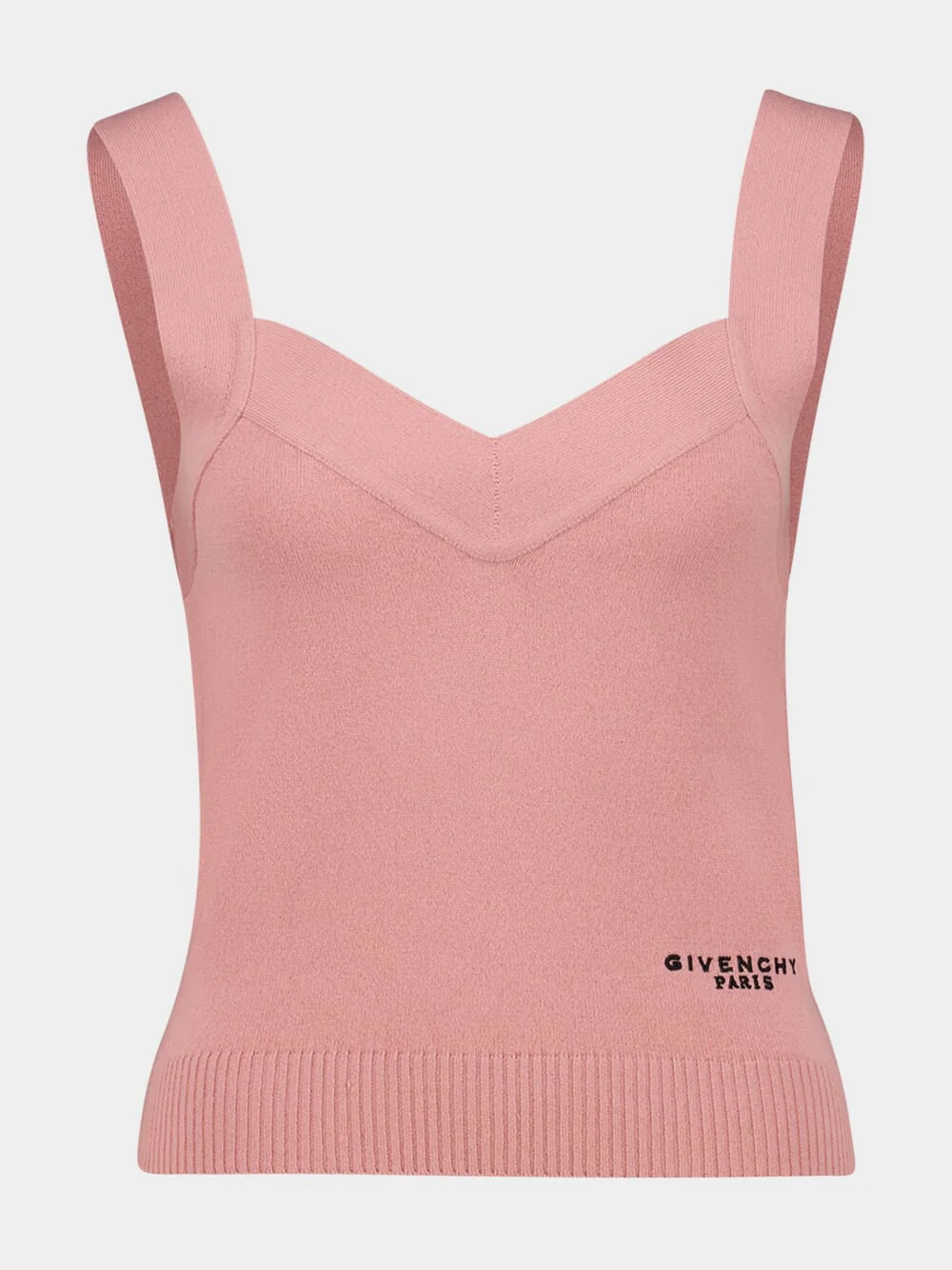 Light Pink Wool and Cashmere Tank Top