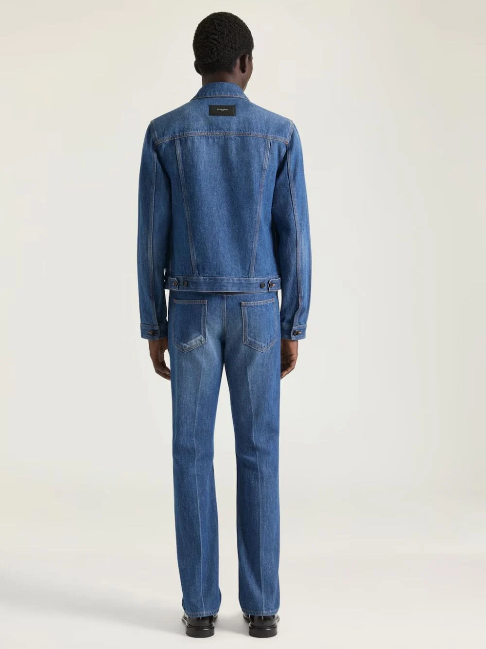 Medium Blue Shadow Washed Straight Jeans - Image 3