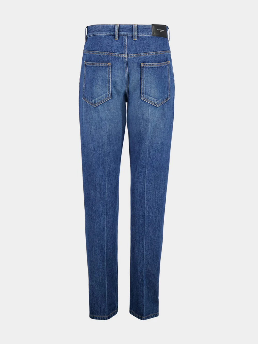 Medium Blue Shadow Washed Straight Jeans - Image 4