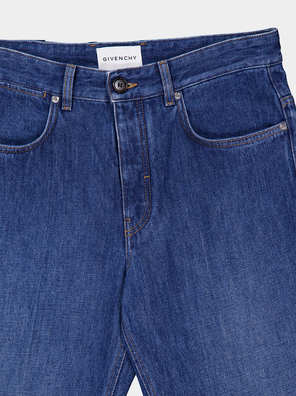 Medium Blue Shadow Washed Straight Jeans - Image 5