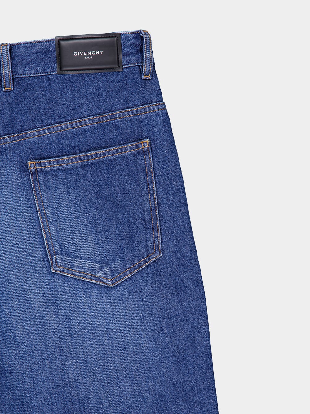 Medium Blue Shadow Washed Straight Jeans - Image 6