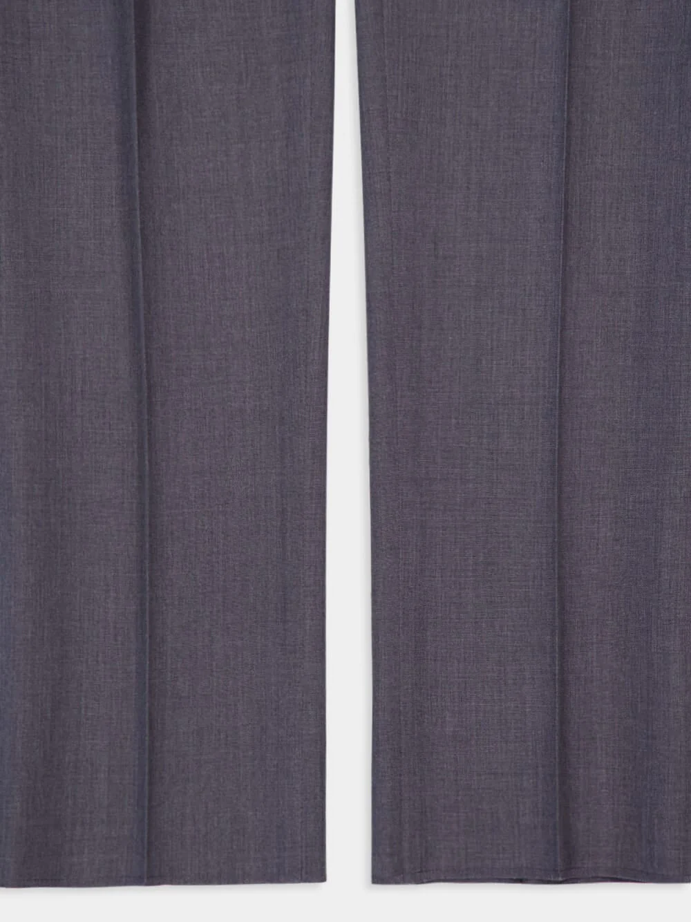 Medium Grey Slim-Fit Wool Tailored Pants - Image 10