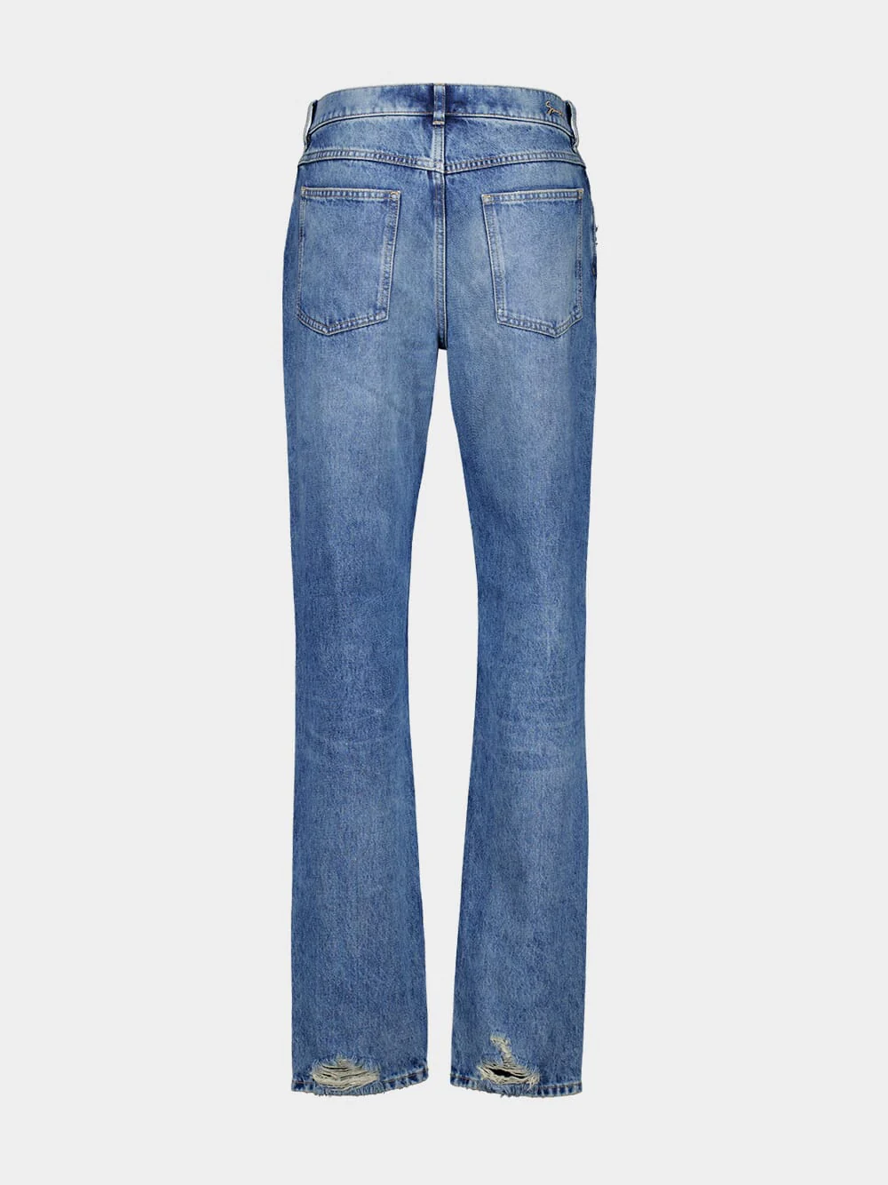 Ocean Blue Slim Fit Jeans in Washed Denim - Image 4