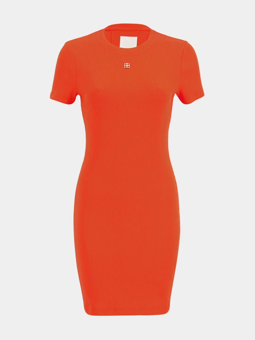 Orange 4G Plaque Short-Sleeved Mini Dress - Image 5