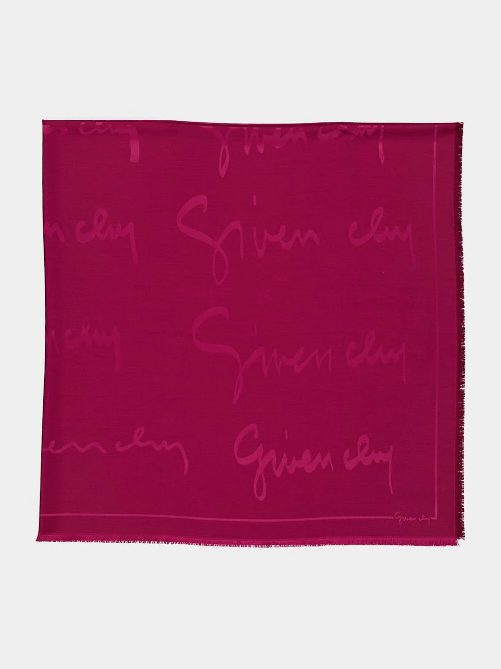 Red Cherry Signature Silk Wool Shawl