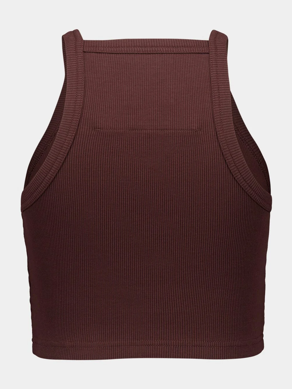 Russet Brown 4G Cropped Cotton Tank Top - Image 2