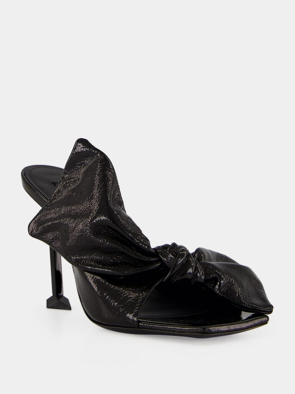 Boudoir Black Naplak High-Heel Sandals - Image 2