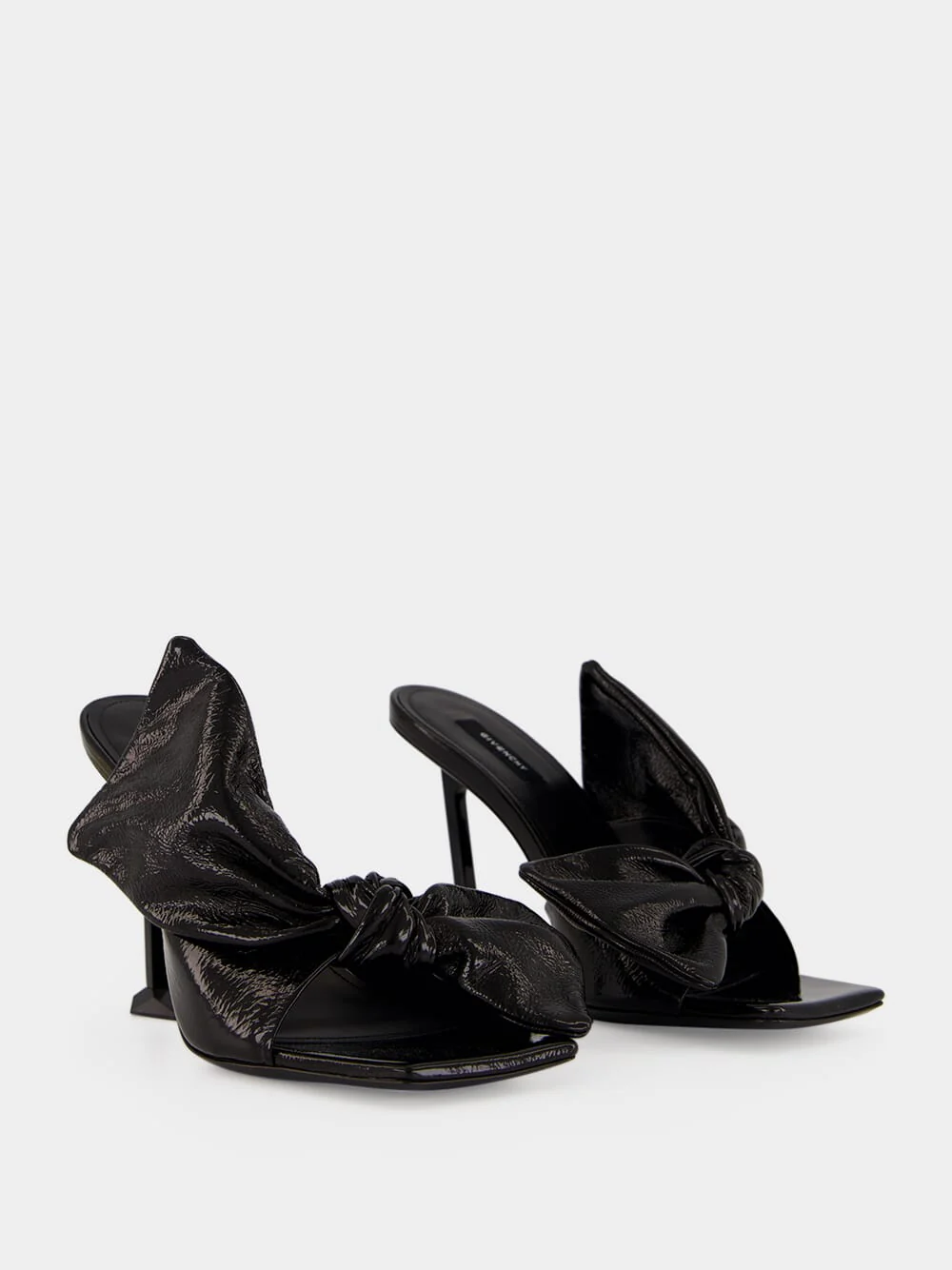 Boudoir Black Naplak High-Heel Sandals - Image 3