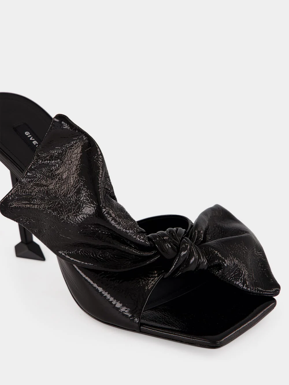 Boudoir Black Naplak High-Heel Sandals - Image 6