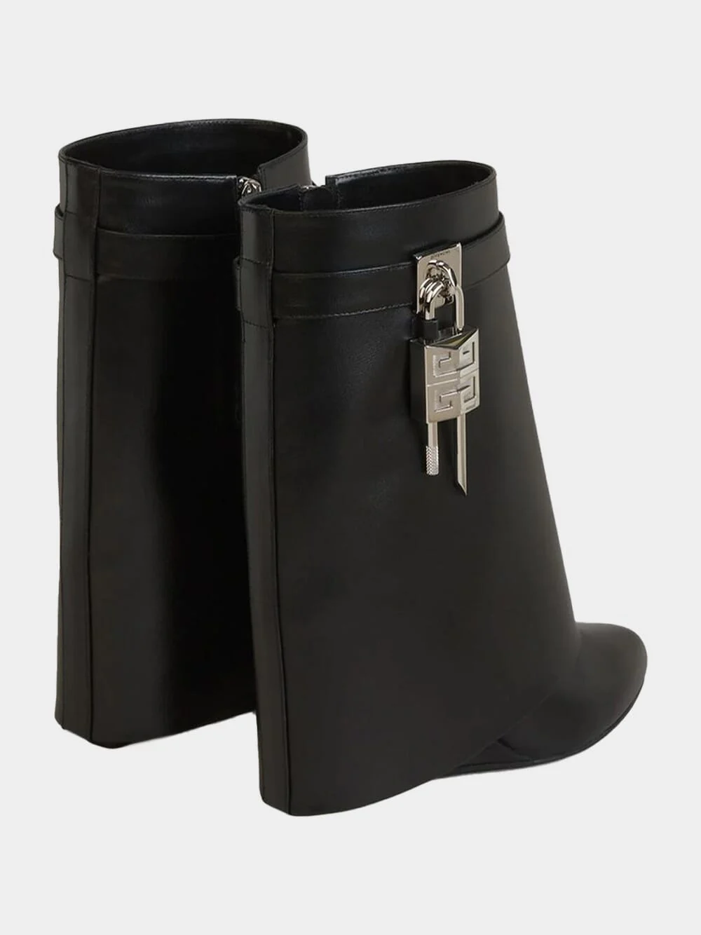 Black Shark Lock Ankle Boots - Image 4