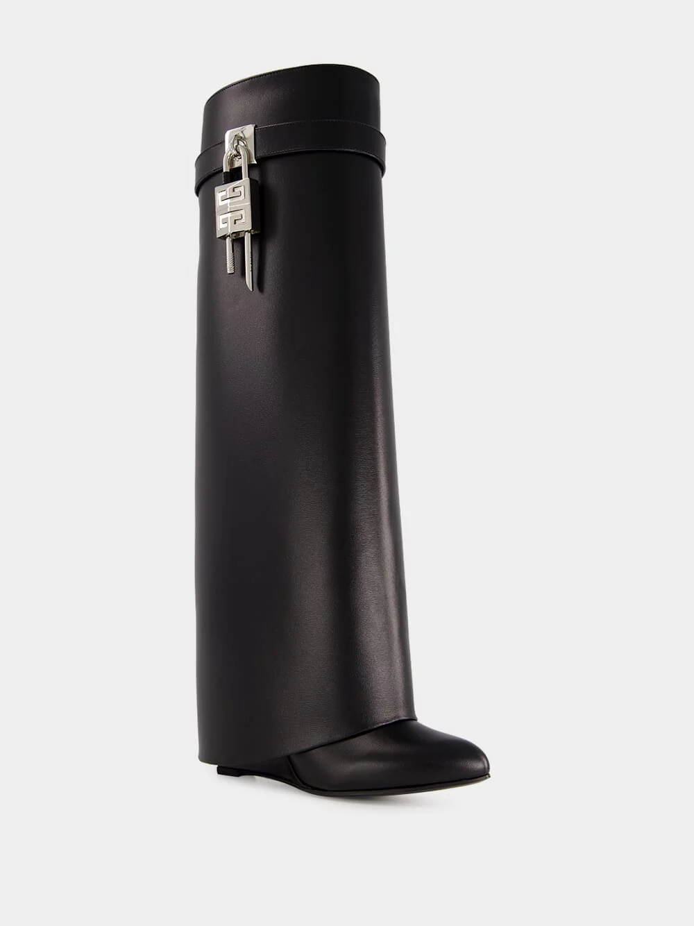 Black Shark Lock High Boots - Image 5