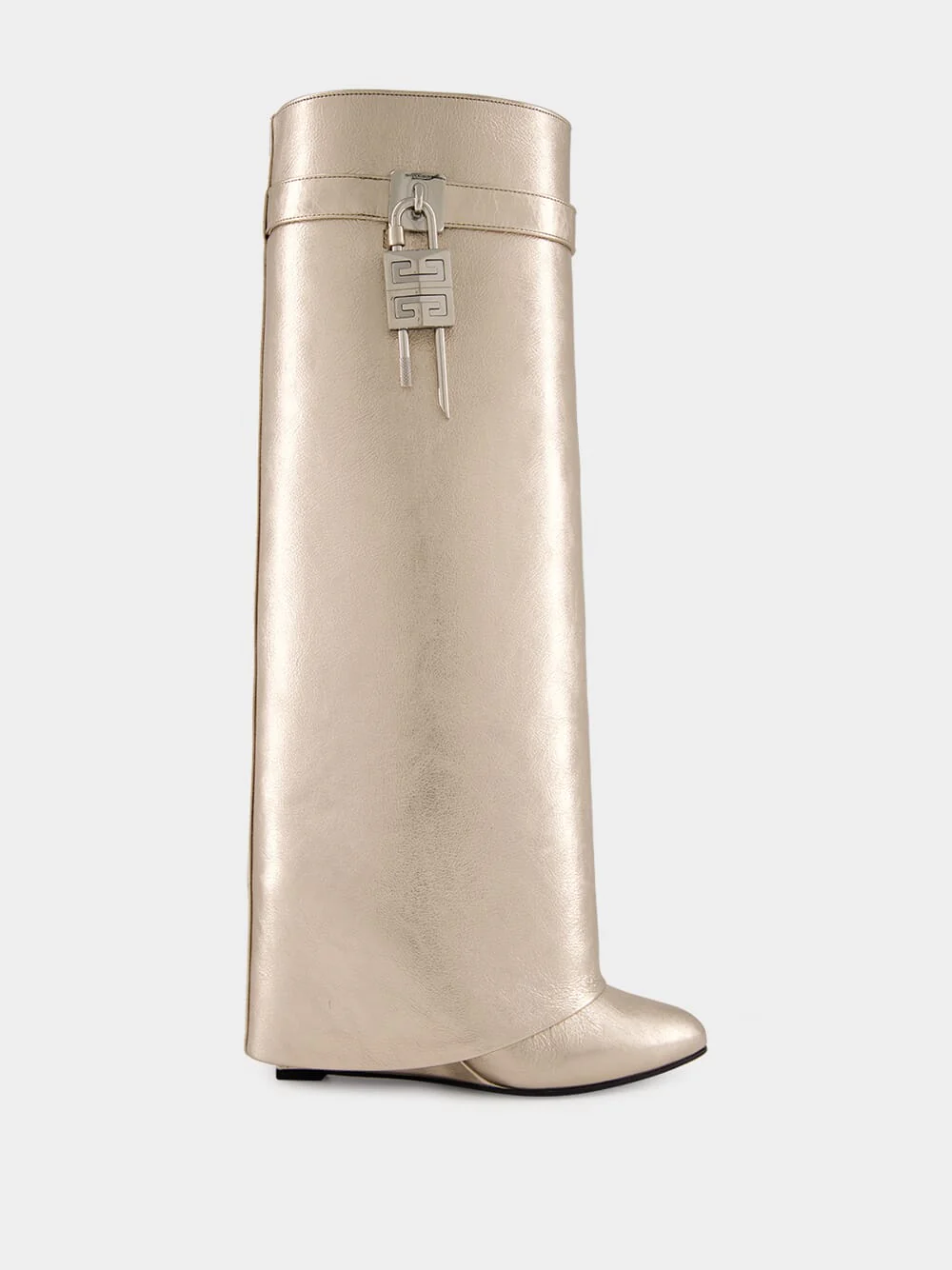 Dusty Golden Shark Lock Boots