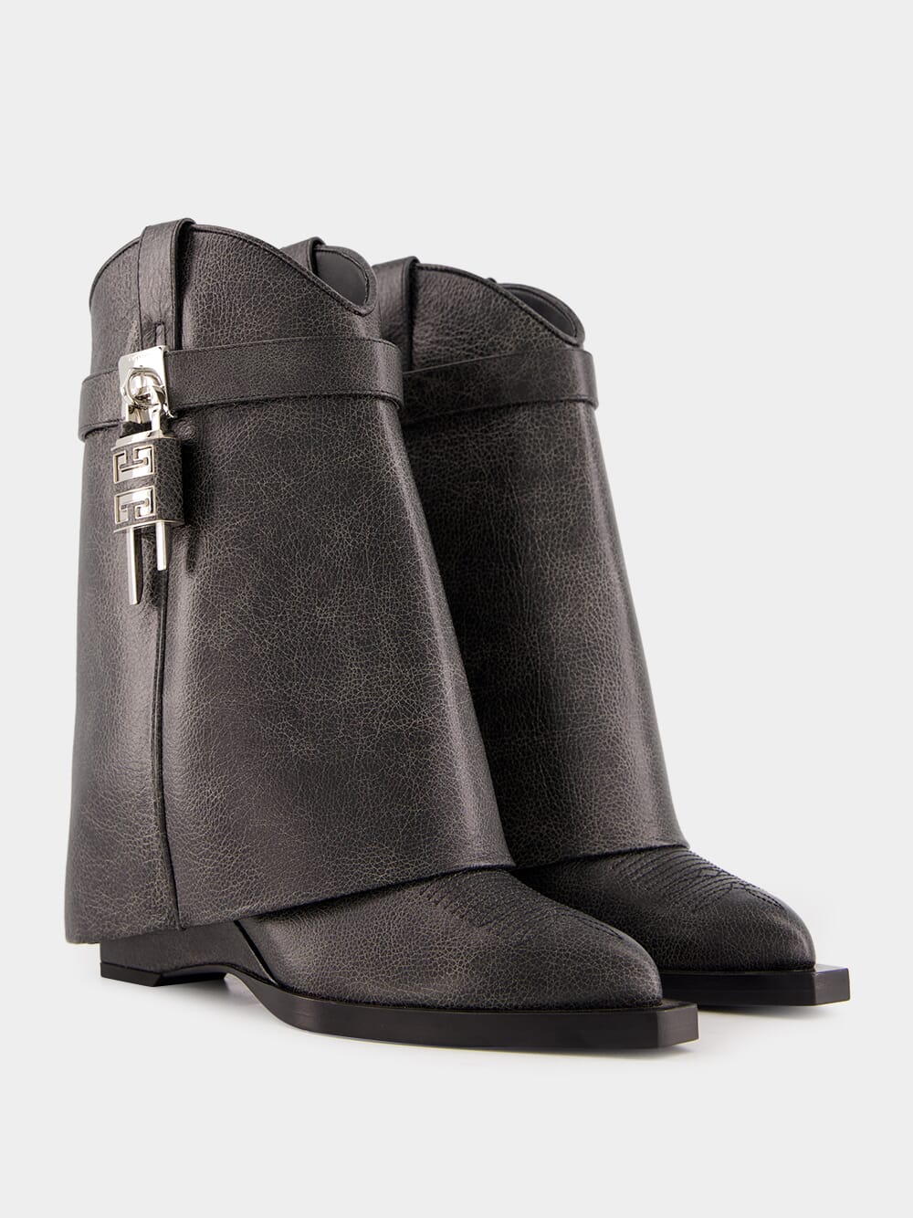 Shark Lock Ankle Boots - Image 4