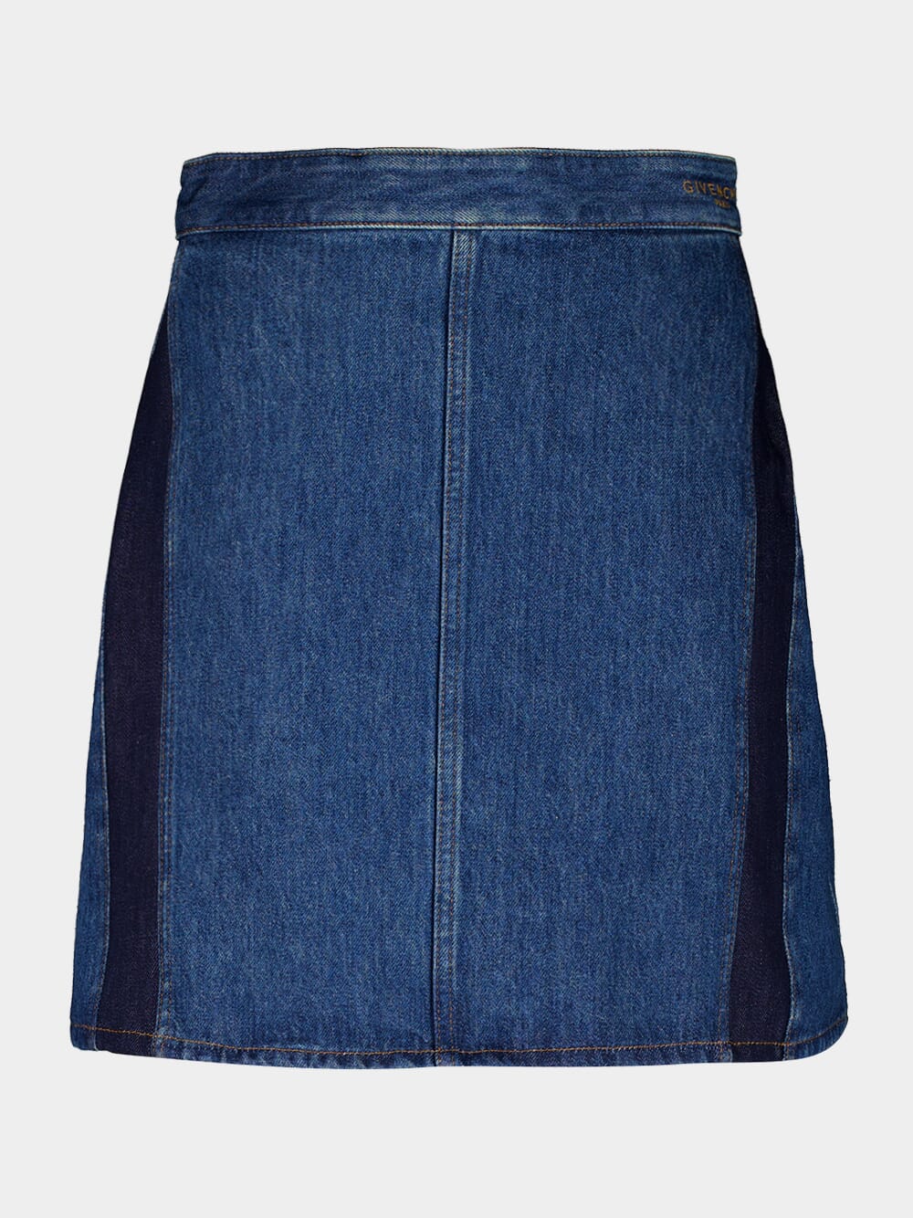 Medium Blue Cocoon Denim Mini Skirt