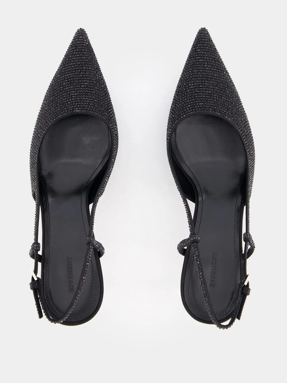 Strass G Cube-Heel Slingback 70mm Pumps - Image 4