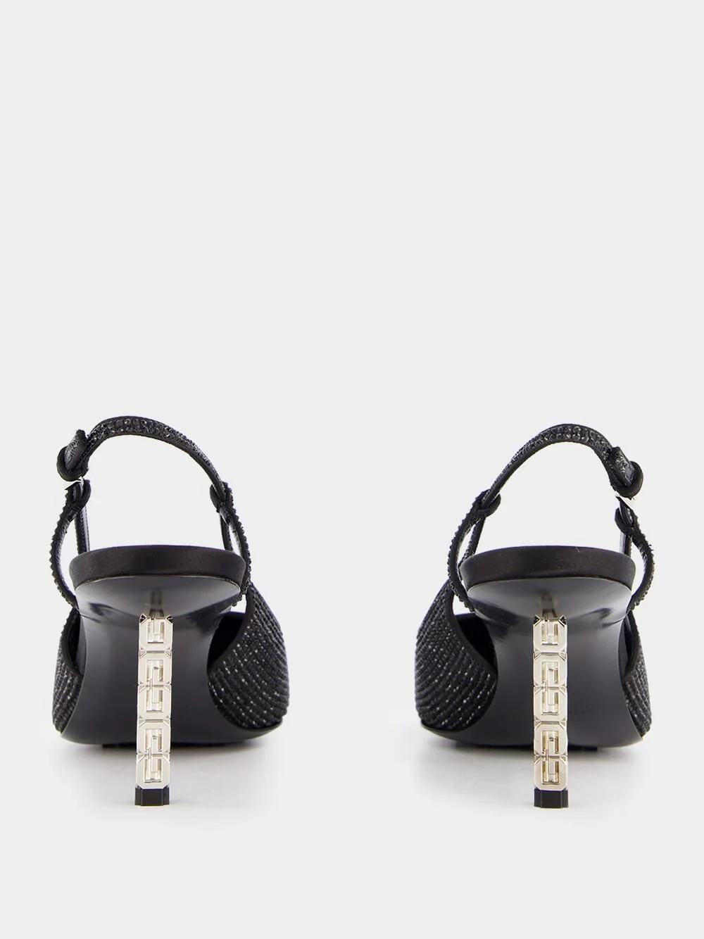 Strass G Cube-Heel Slingback 70mm Pumps - Image 5