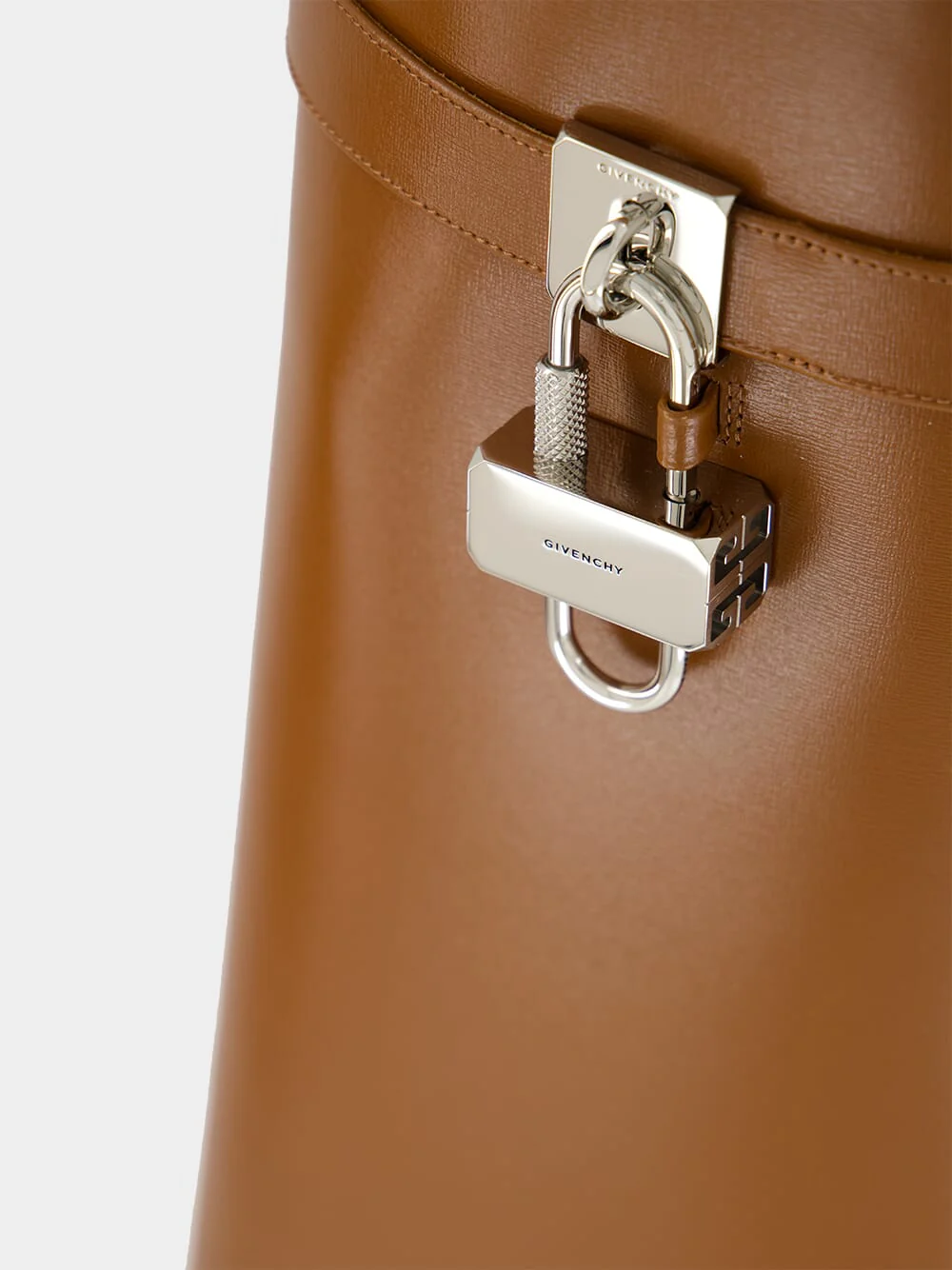 Tan Leather Shark Lock Boots - Image 5
