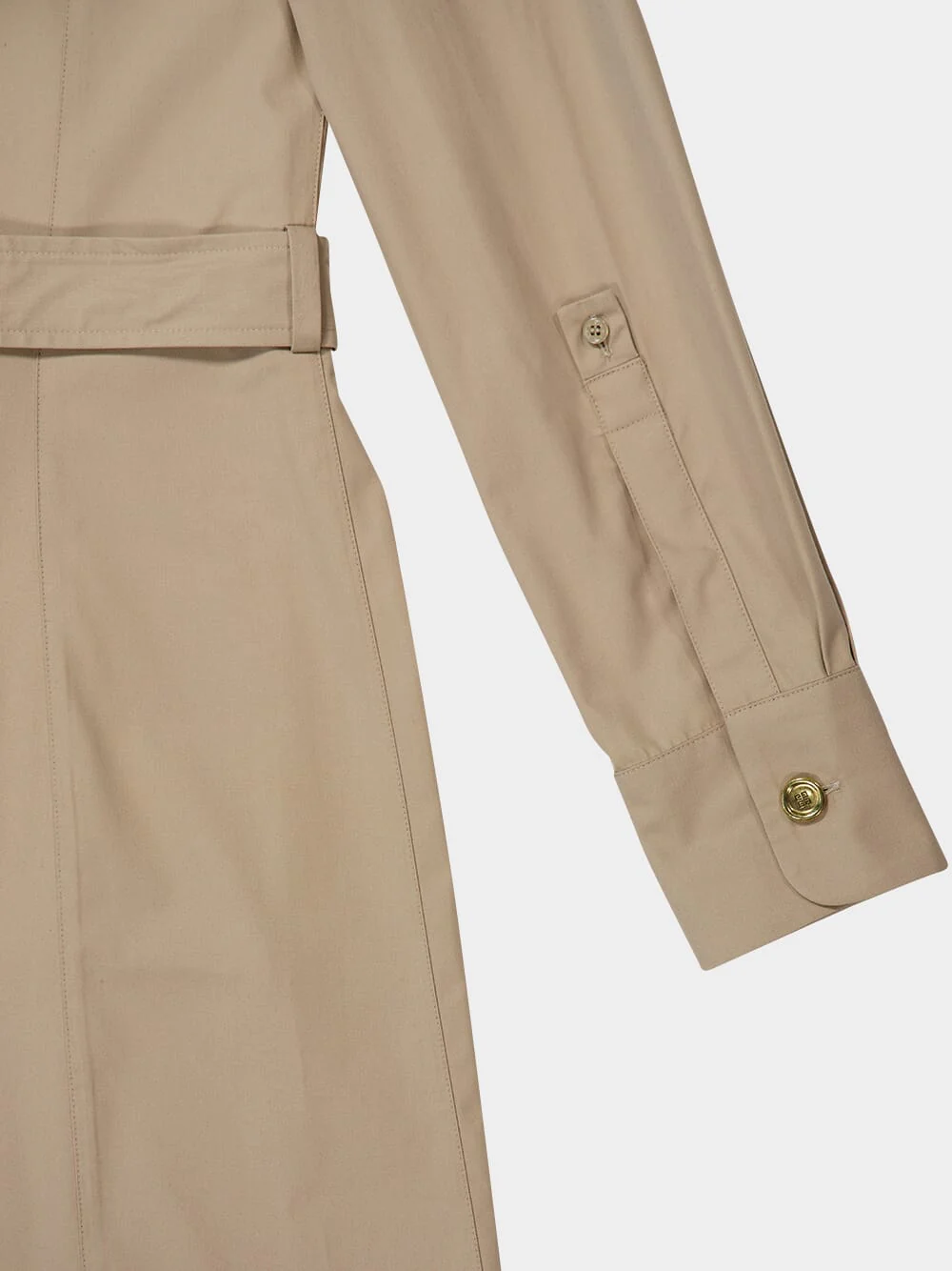Taupe Safari Poplin Dress - Image 6