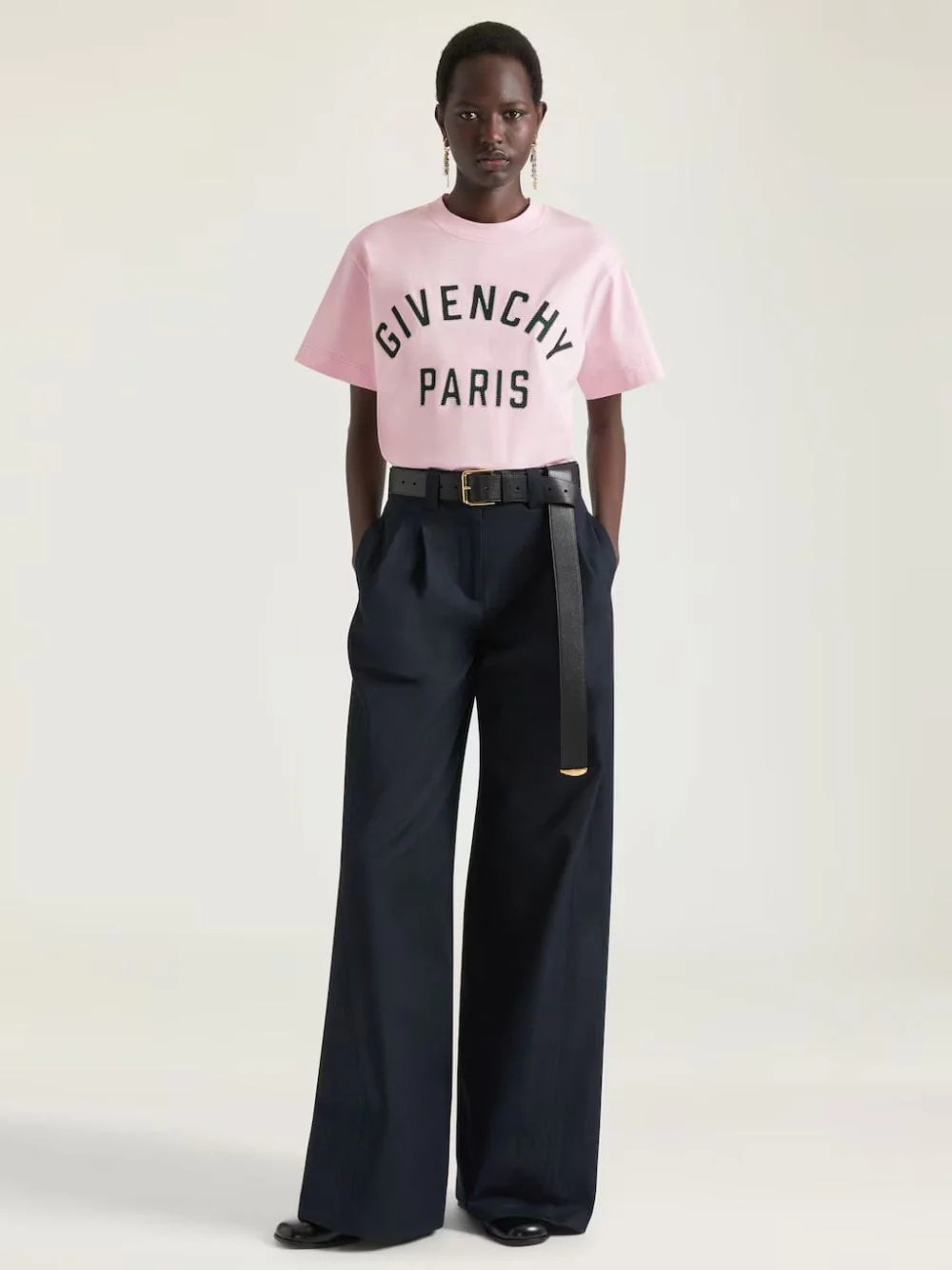 Dark Navy Cotton Cocoon Pants - Image 2