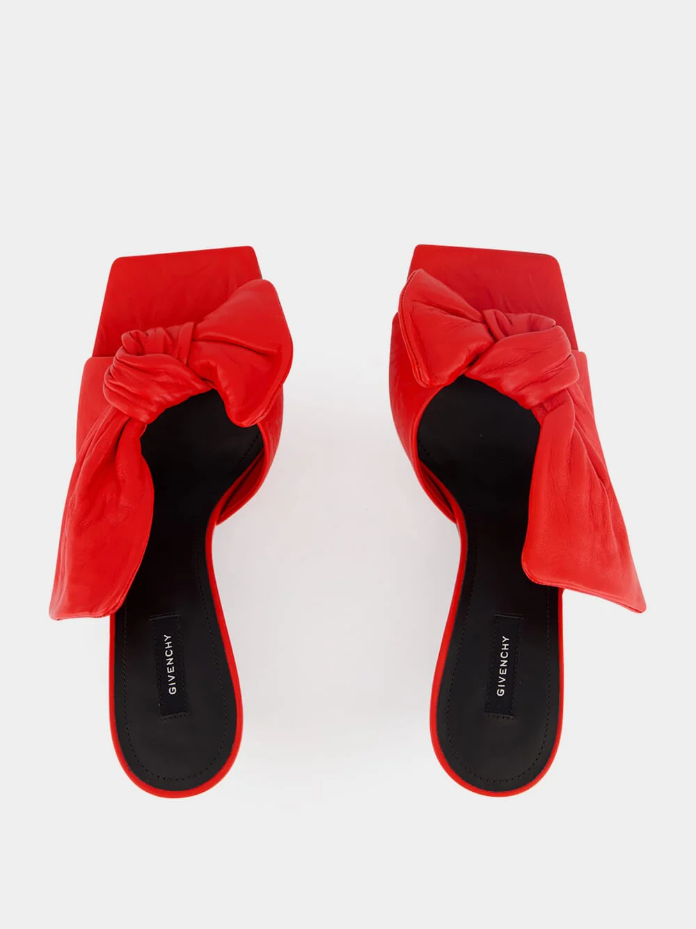 Vermillon Boudoir Nappa Leather Heeled Mules - Image 5