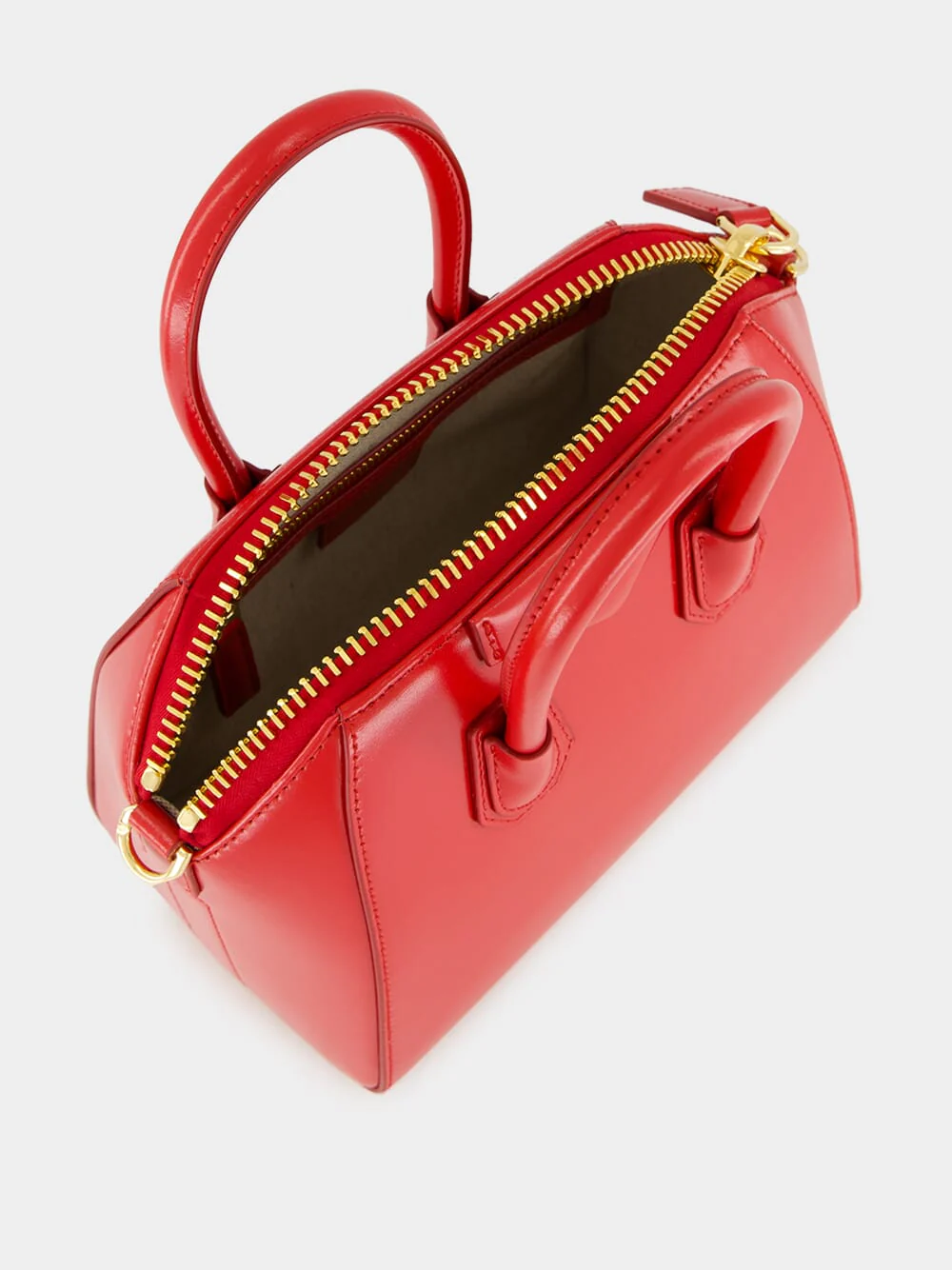 Vermillon Mini Antigona Bag in Box Leather - Image 6