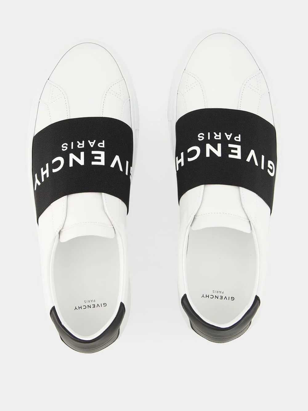 White and Black Urban Street Leather Sneakers - Image 4