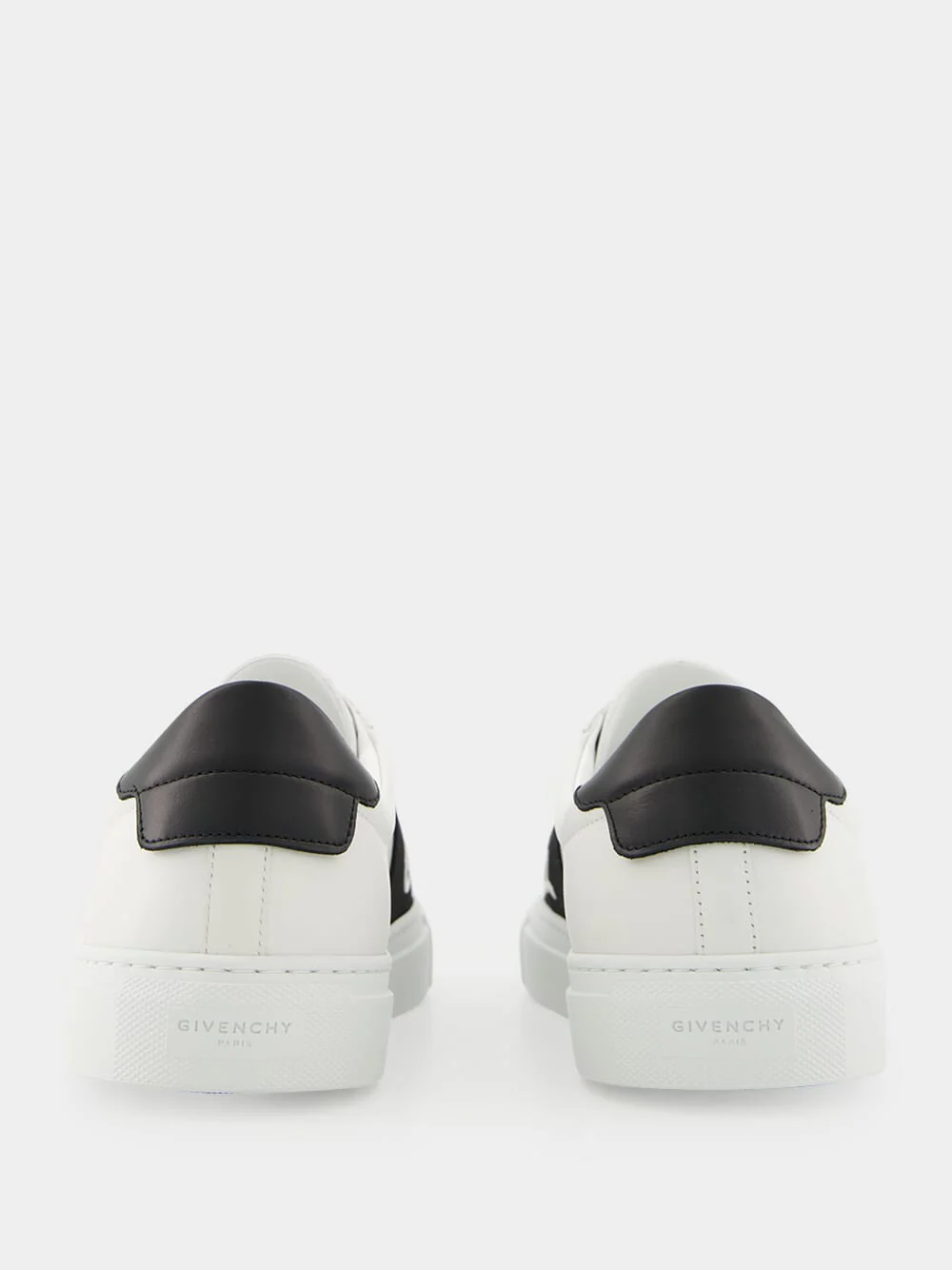 White and Black Urban Street Leather Sneakers - Image 5