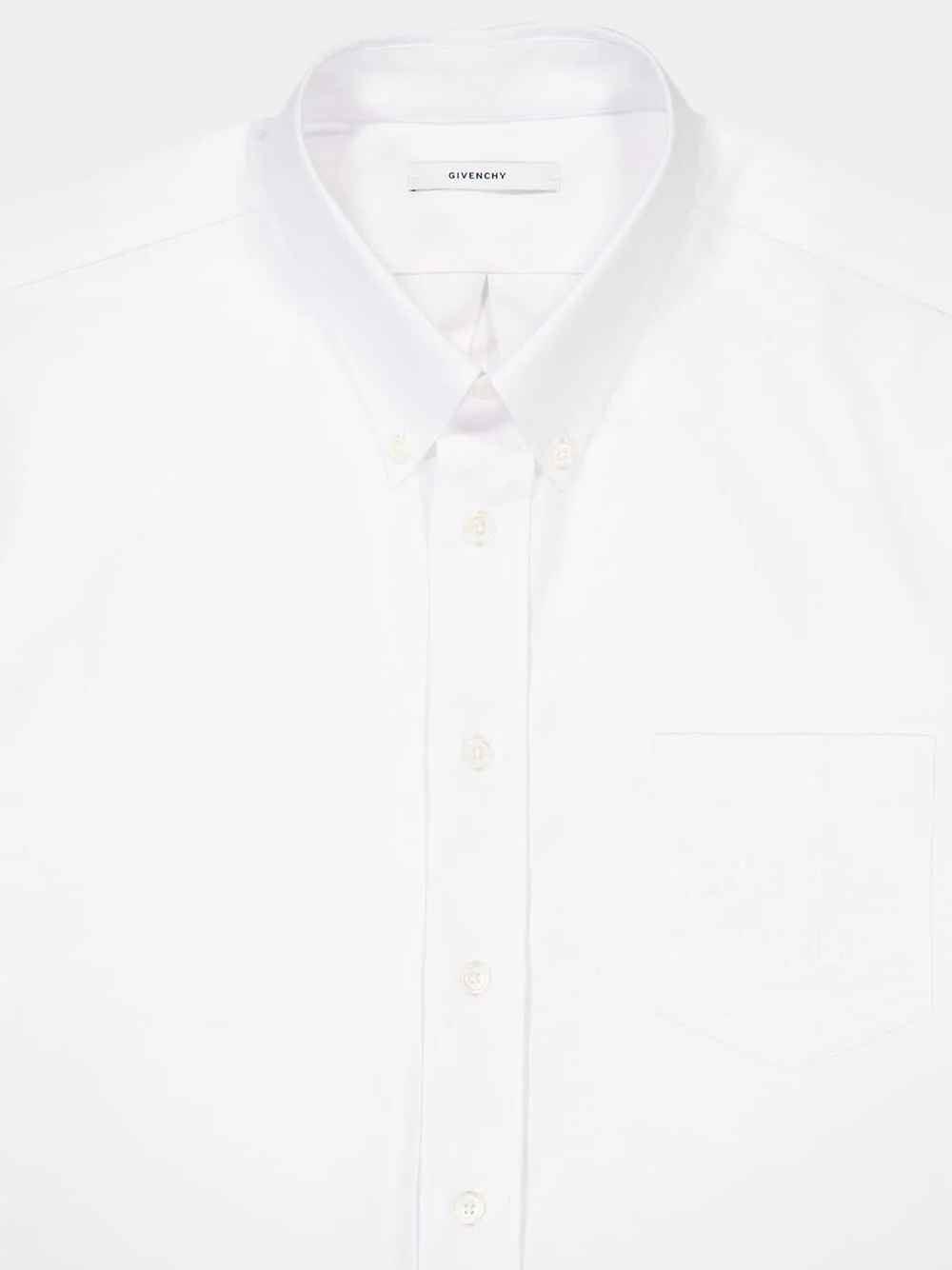 White Button-Down Oxford Cotton Shirt - Image 3