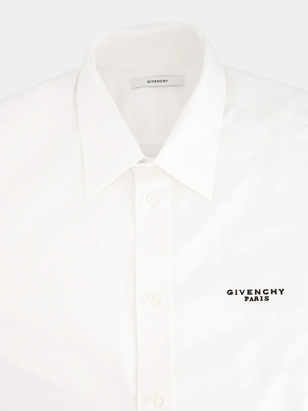 White Classic Poplin Cotton Shirt - Image 3