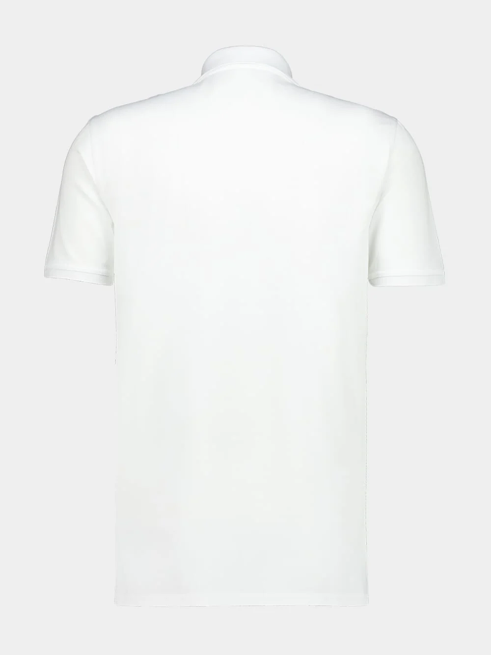 White Cotton Polo Shirt - Image 2