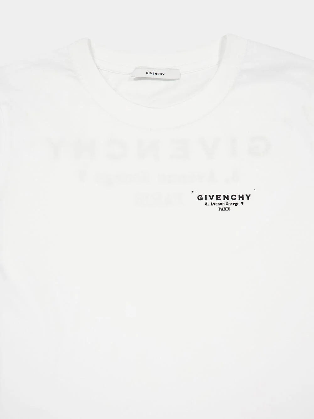 White Logo Cotton T-Shirt - Image 3