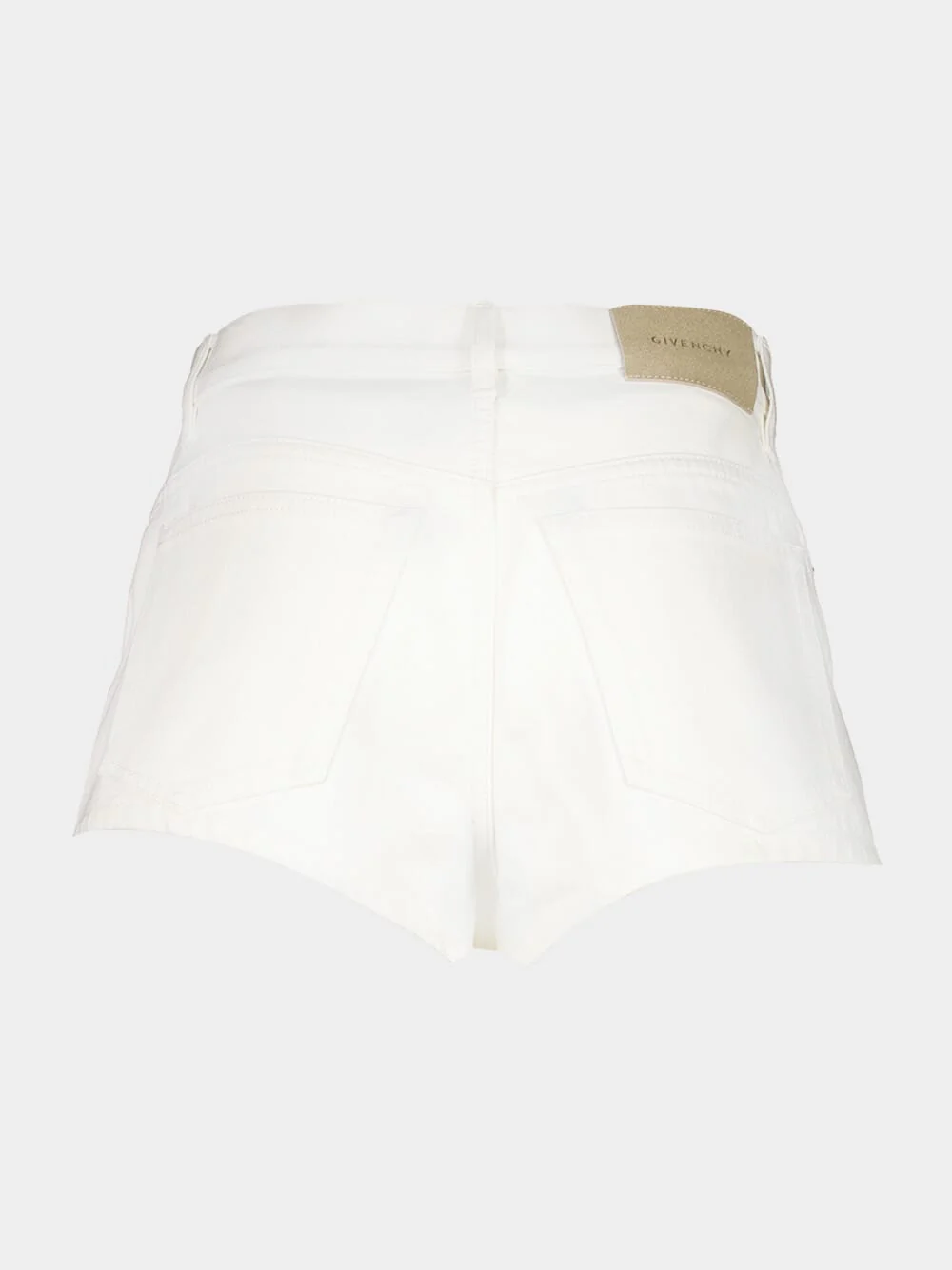 White Polaris Denim Shorts - Image 2