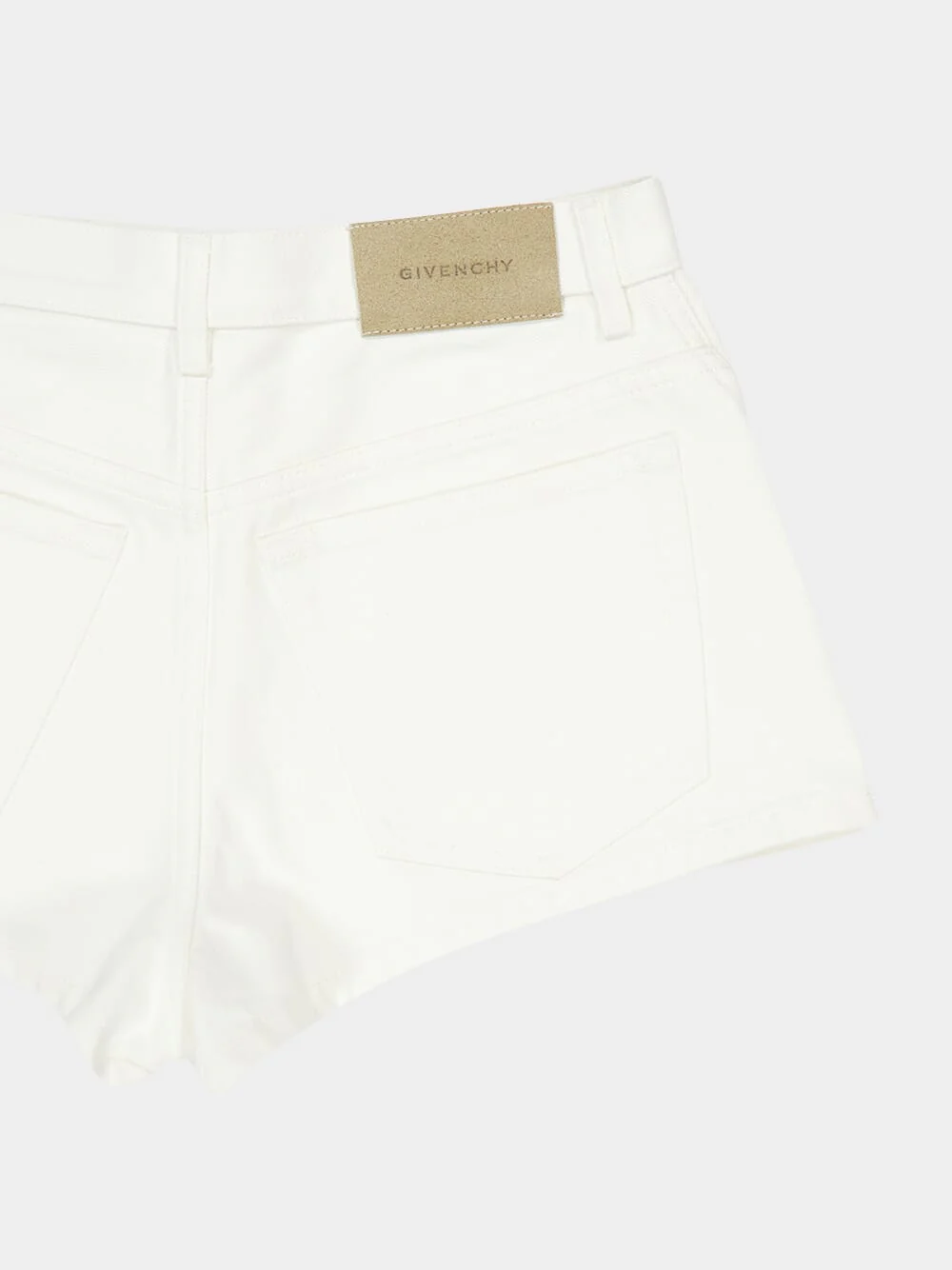 White Polaris Denim Shorts - Image 3