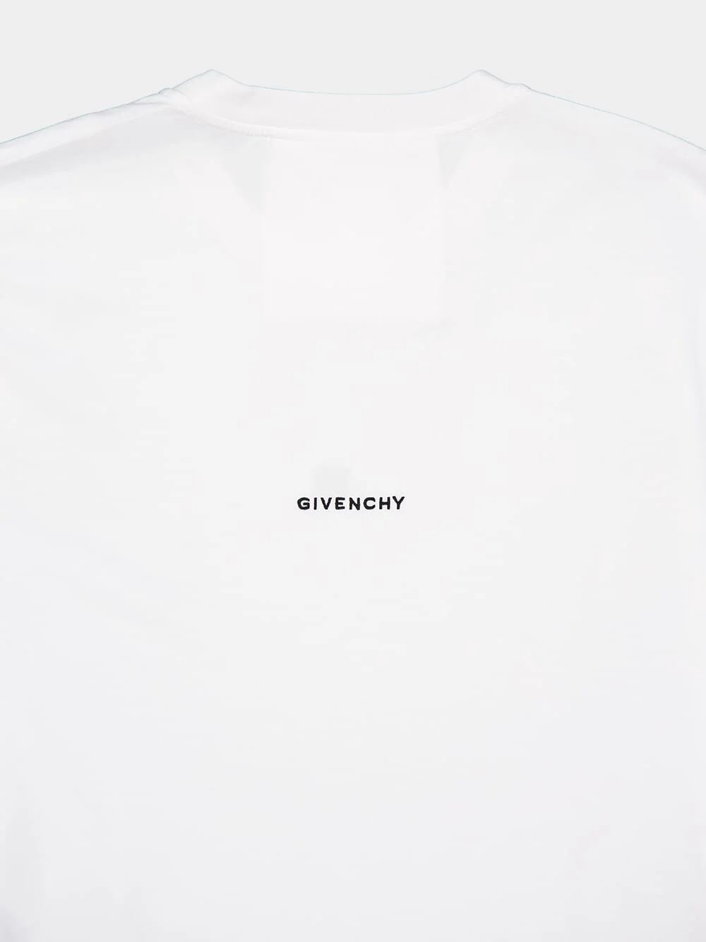 White Slim Fit T-Shirt in Cotton with 4G Embroidery - Image 4