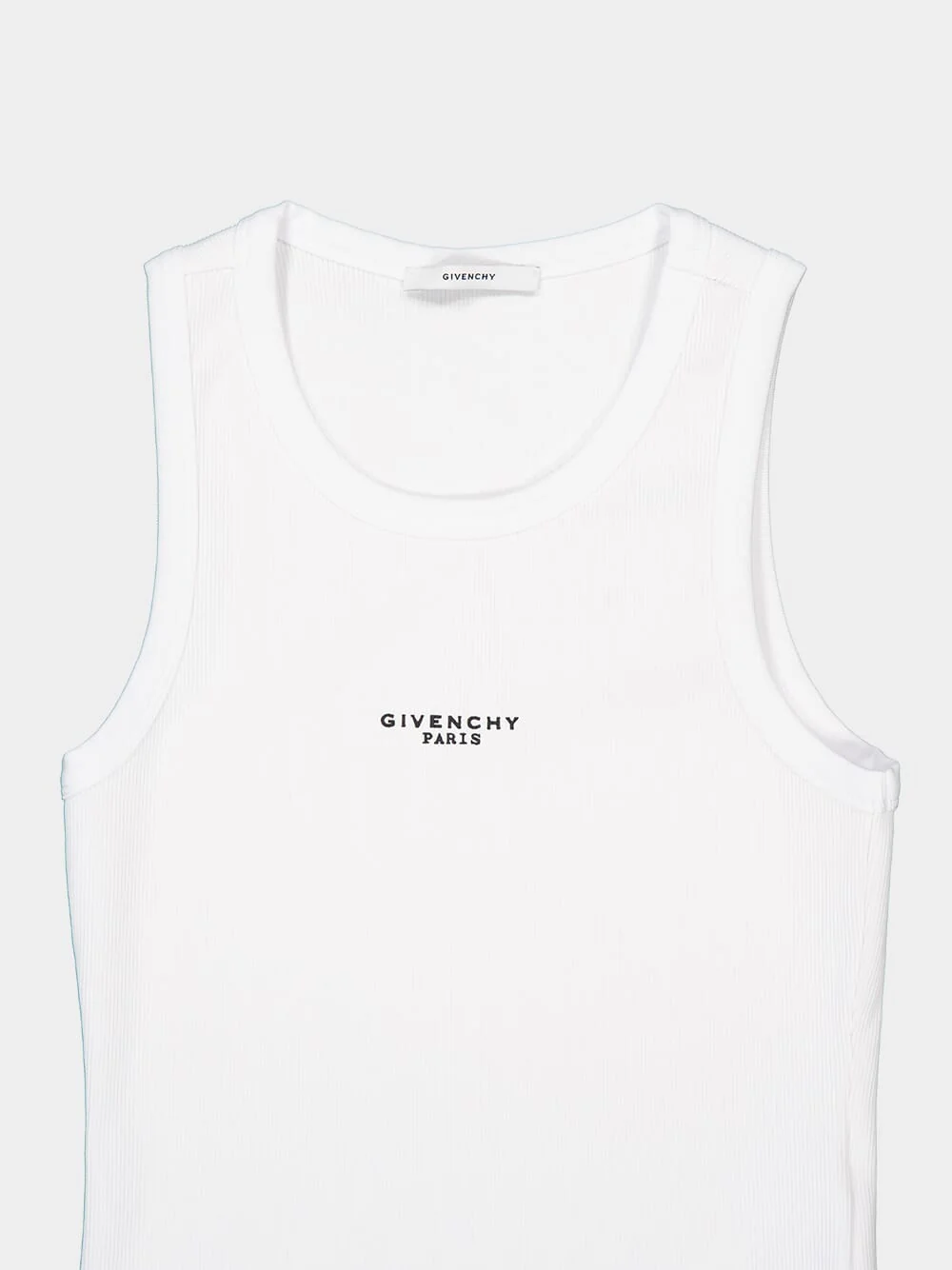 White Slim Fit Tank Top - Image 4