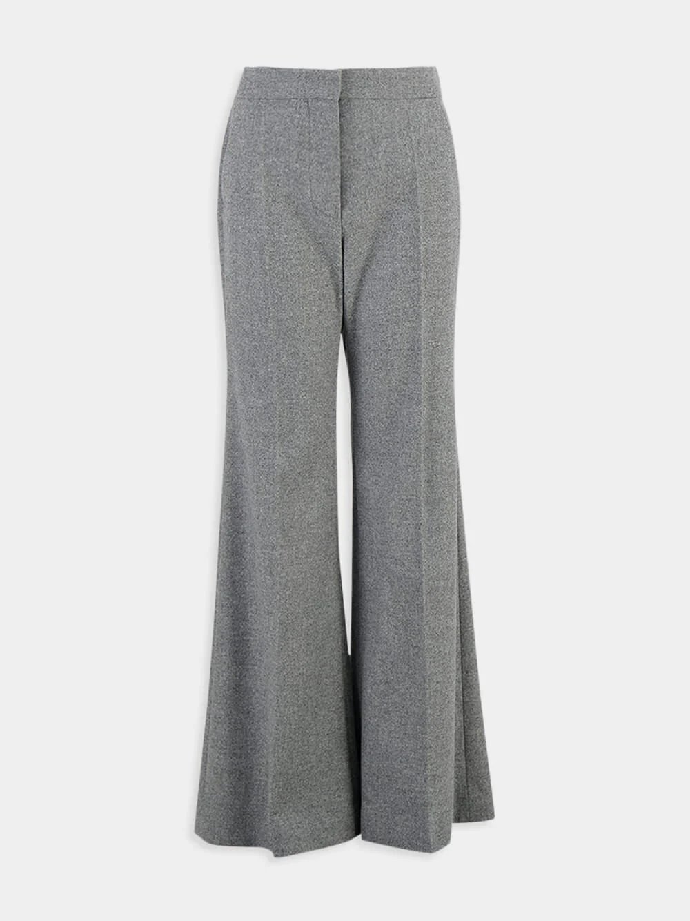 Wool Flannel Flare Tailored Pants