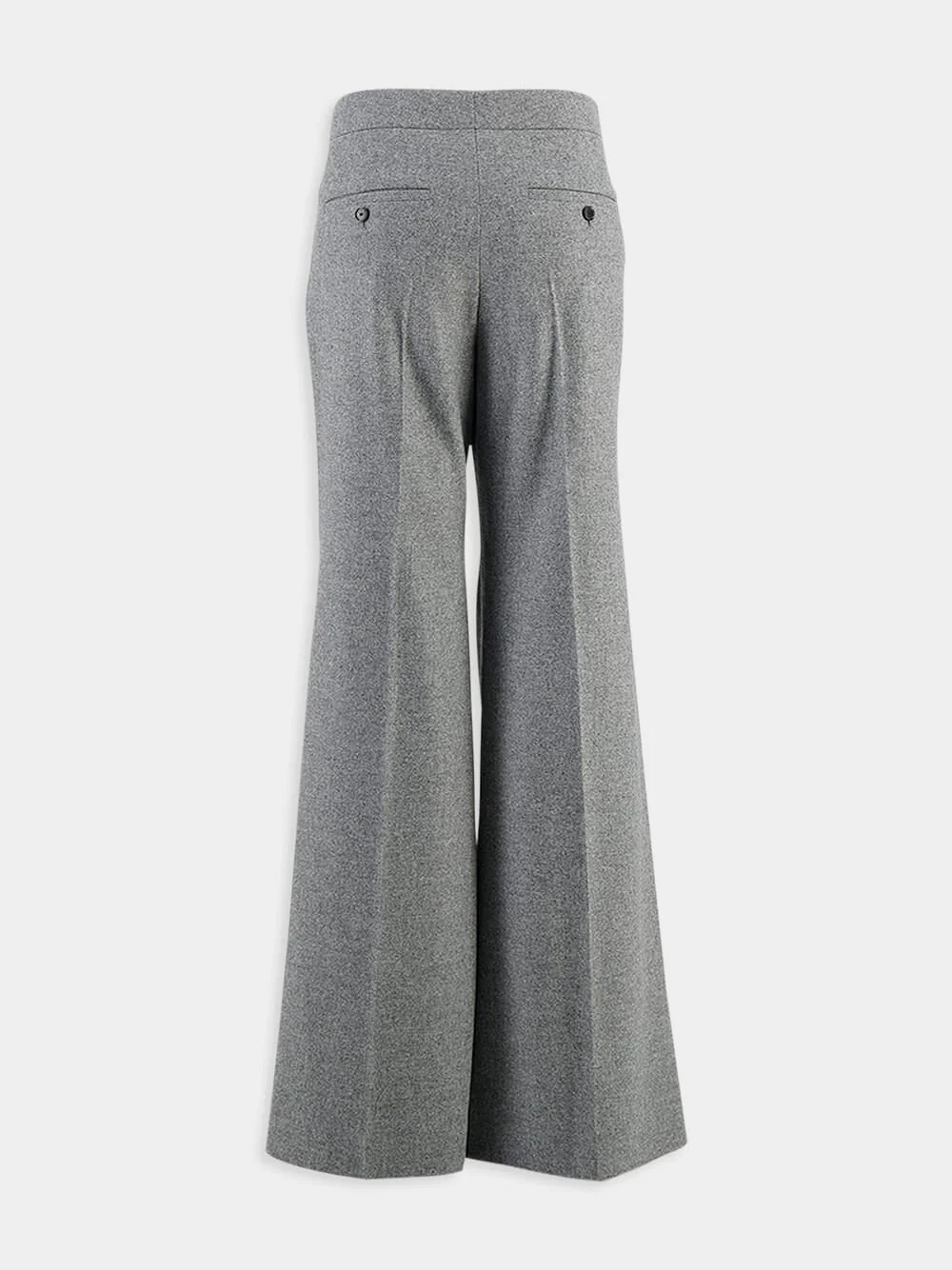Wool Flannel Flare Tailored Pants - Image 3
