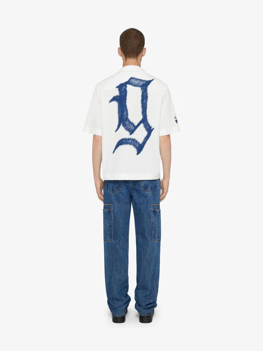 X Chino Hawaiian Shirt In Poplin With GIVENCHY Infinity Print - Image 4
