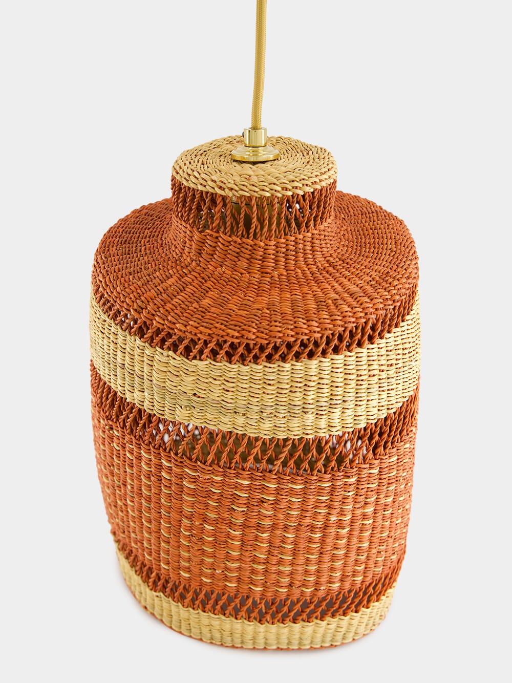 Dash Small Straw Pendant Lamp Ginger - Image 2