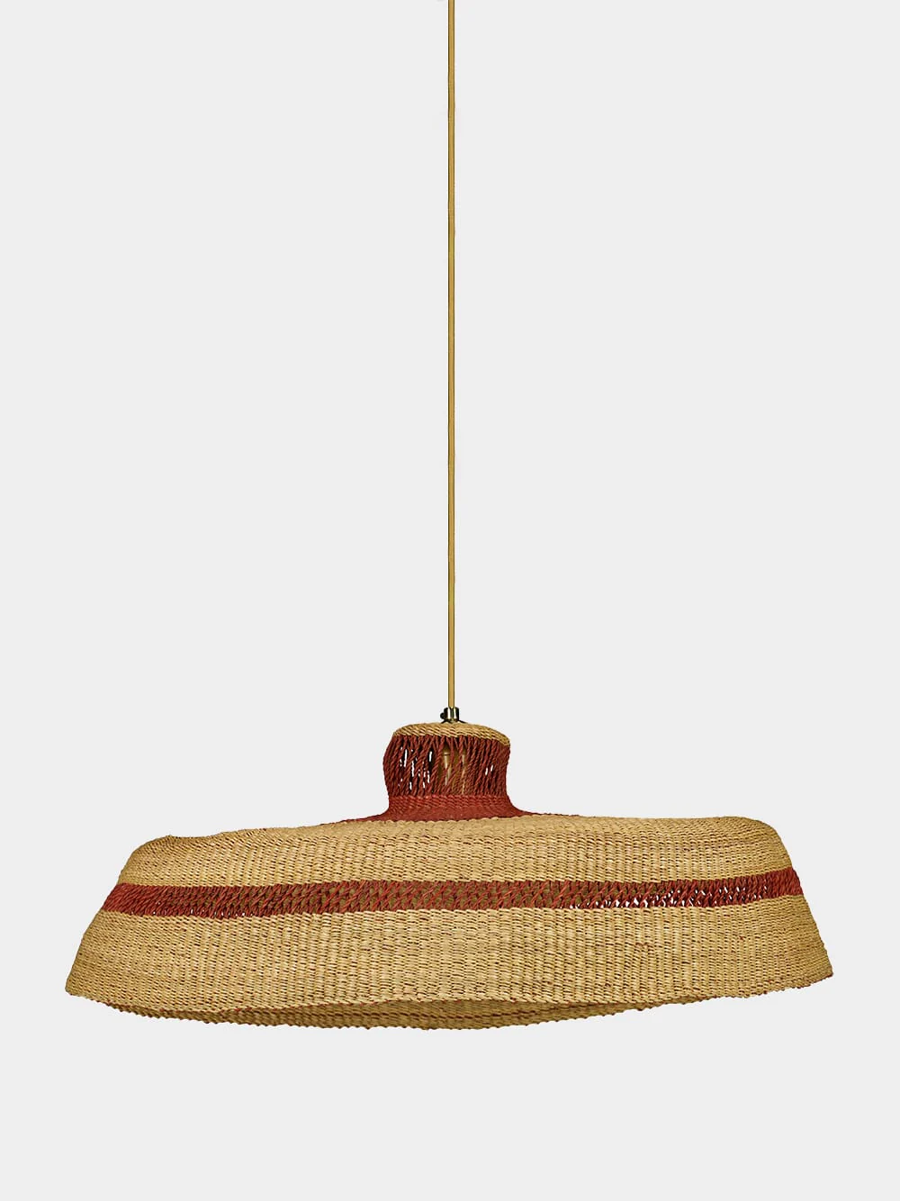 Deeply Straw Pendant Lamp in Natural Ginger