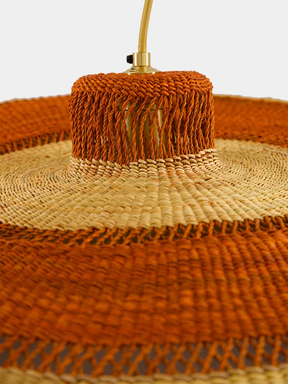 Deeply XL Straw Pendant Lamp in Natural Ginger - Image 2